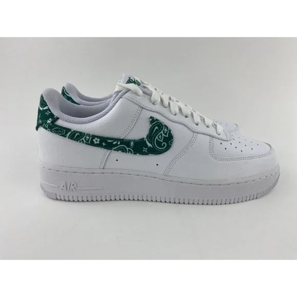 Nike Air Force 1 Low 07 Green Paisley Women's 11.5 / Men's 10 Sneakers B-Grade - Picture 9 of 12